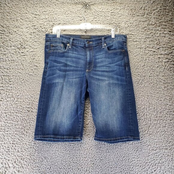 Banana Republic Shorts Womens 12/31 Blue Denim Stretch Bermuda Jorts - Picture 1 of 11